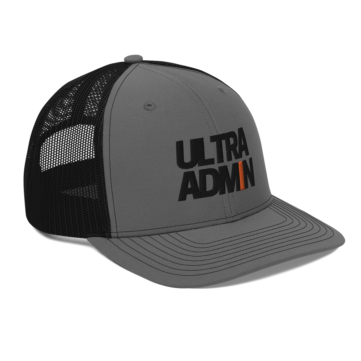 ULTRA ADMIN Mesh Trucker Cap / Black Logo