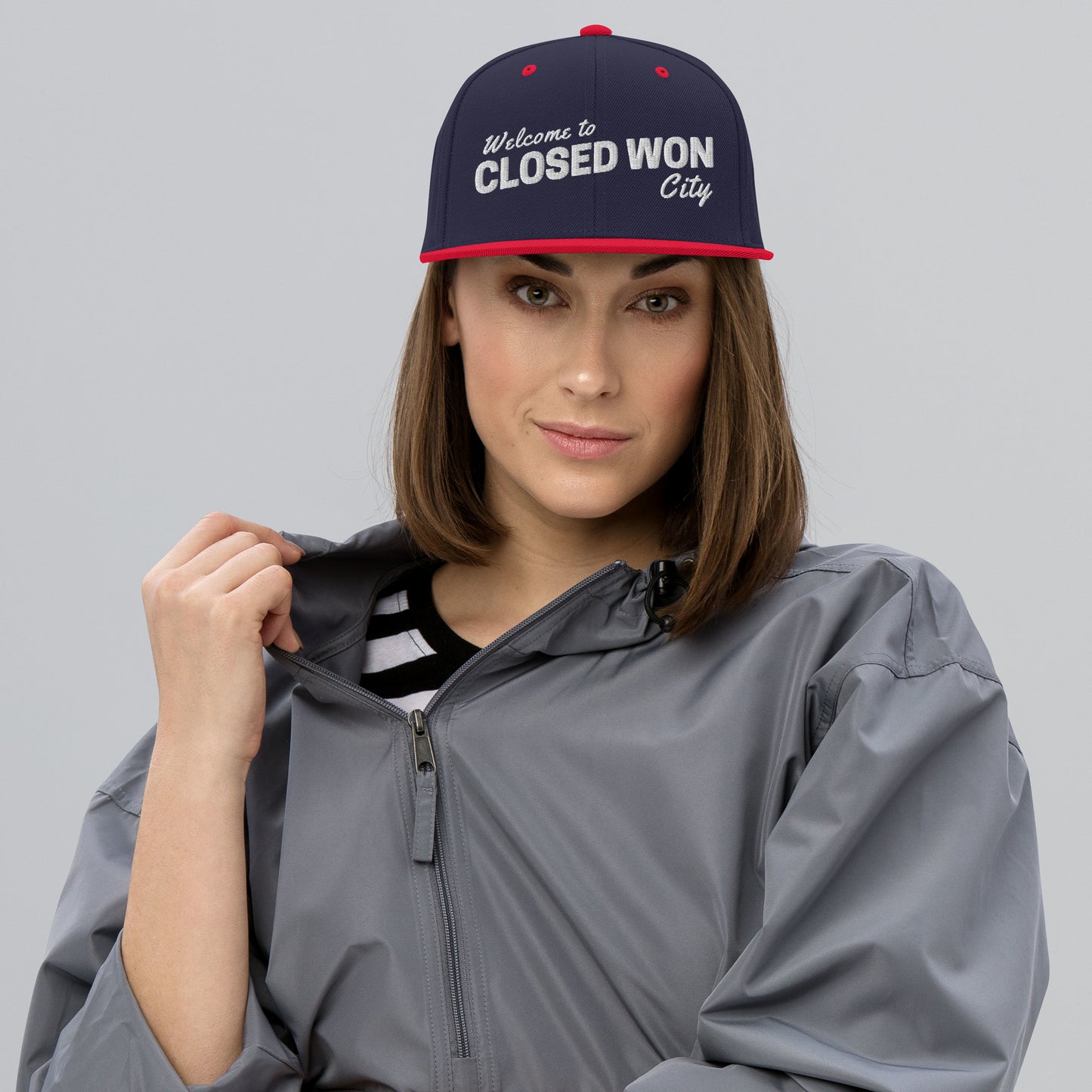 Welcome to Closed Won City Snapback Hat