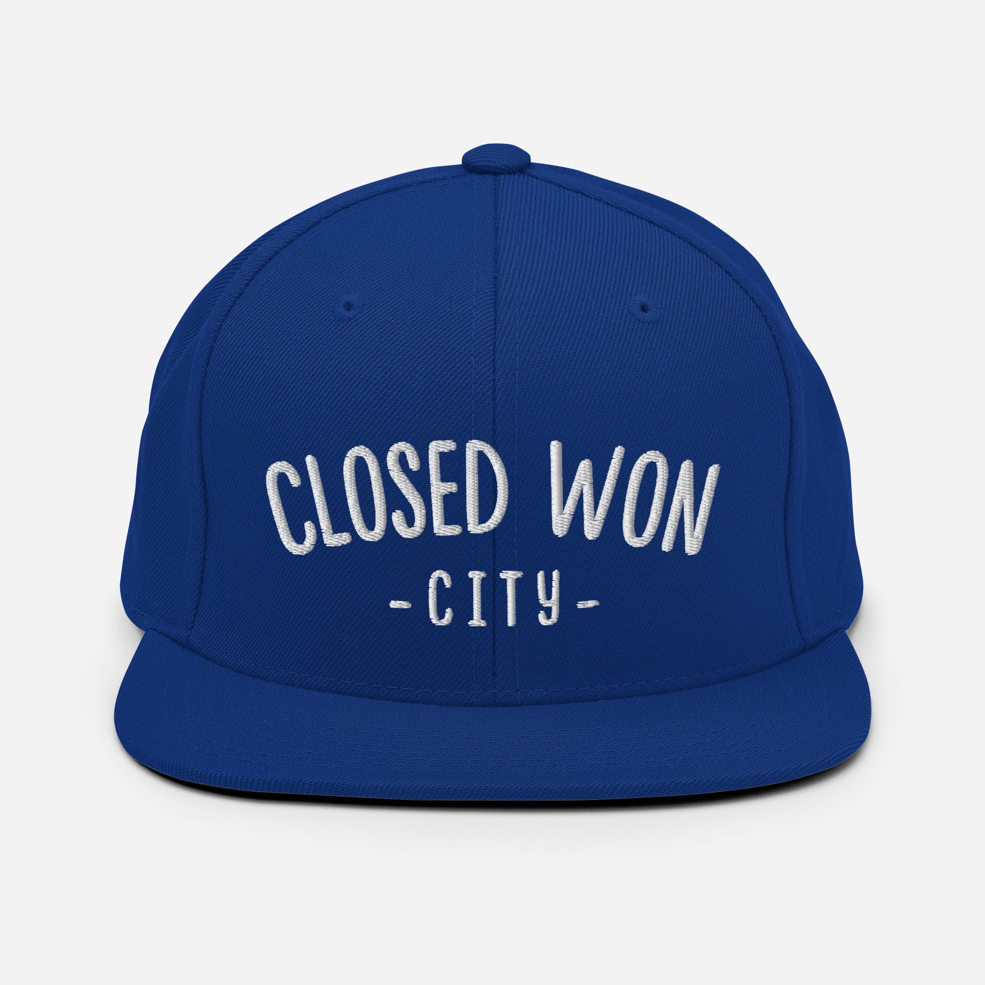 Classic Closed Won City Snapback Hat